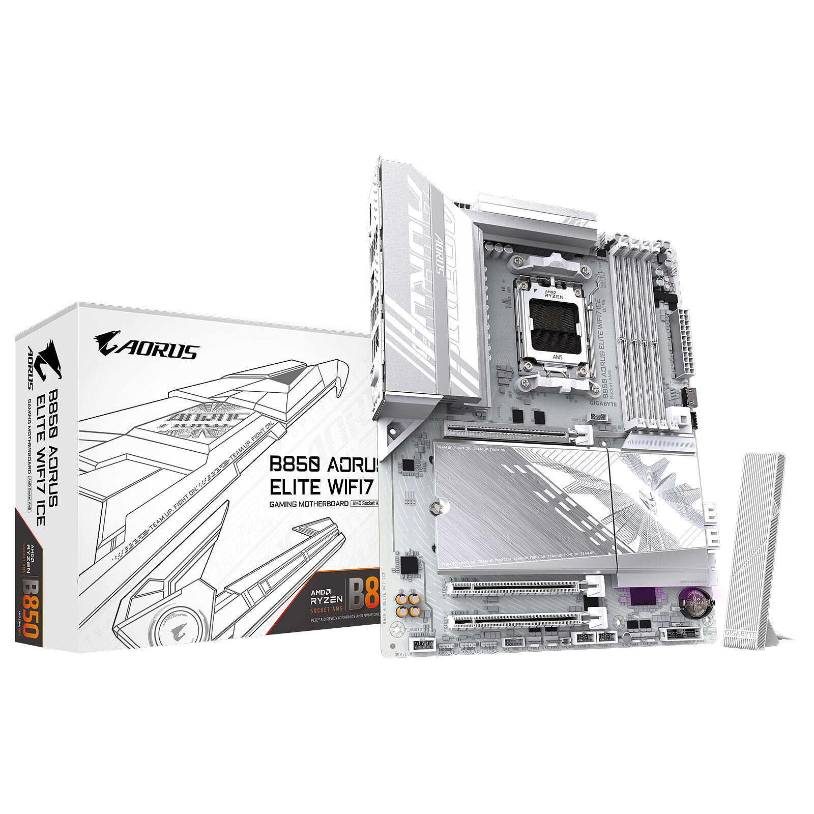 CM AMD GIGABYTE B850 AORUS ELITE WIFI7 ICE WHITE DDR5